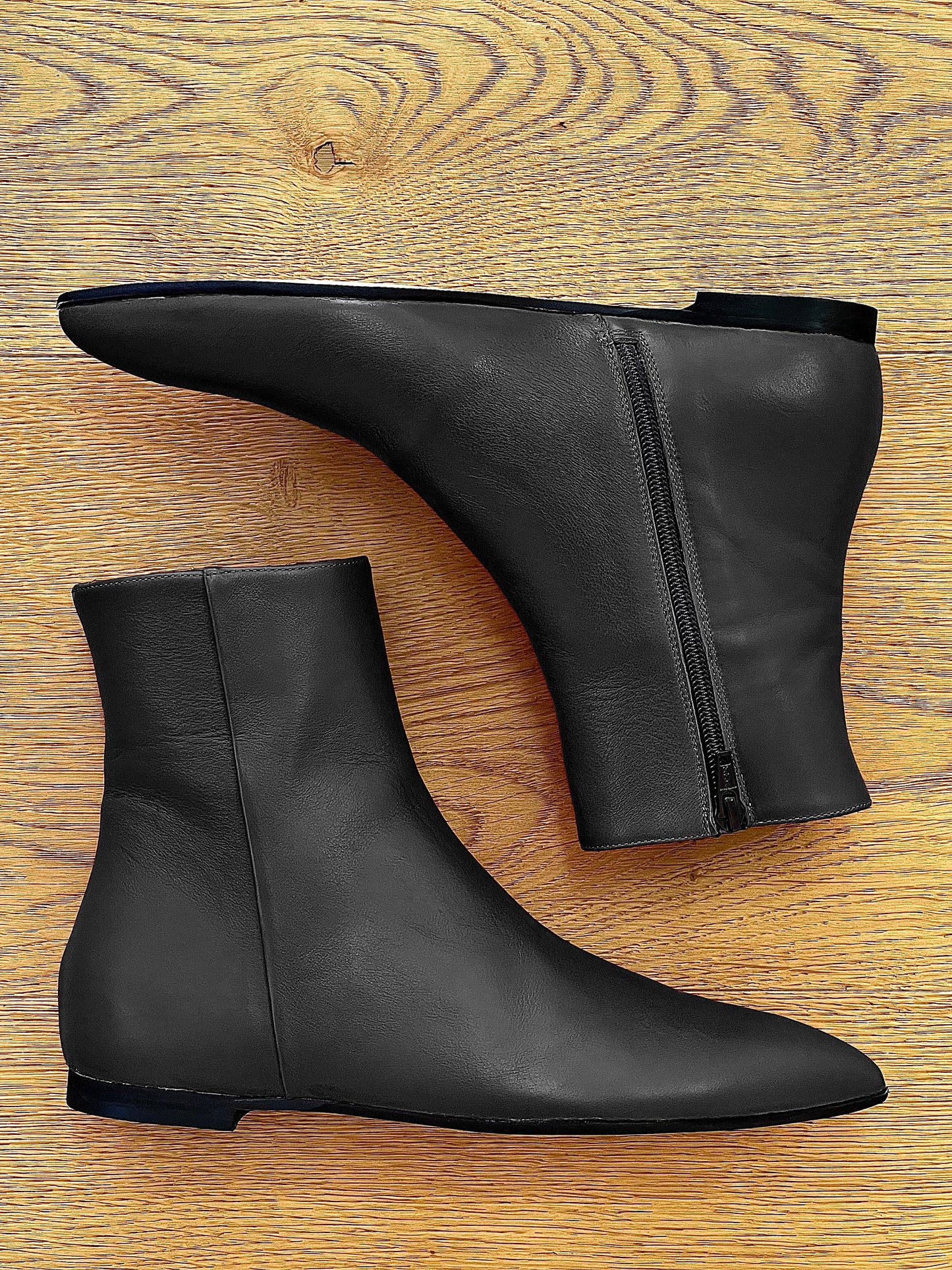 GERRI LEATHER CZARNY