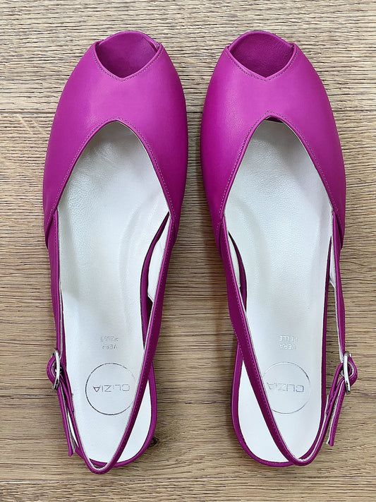 CECIL LEATHER FUCHSIA