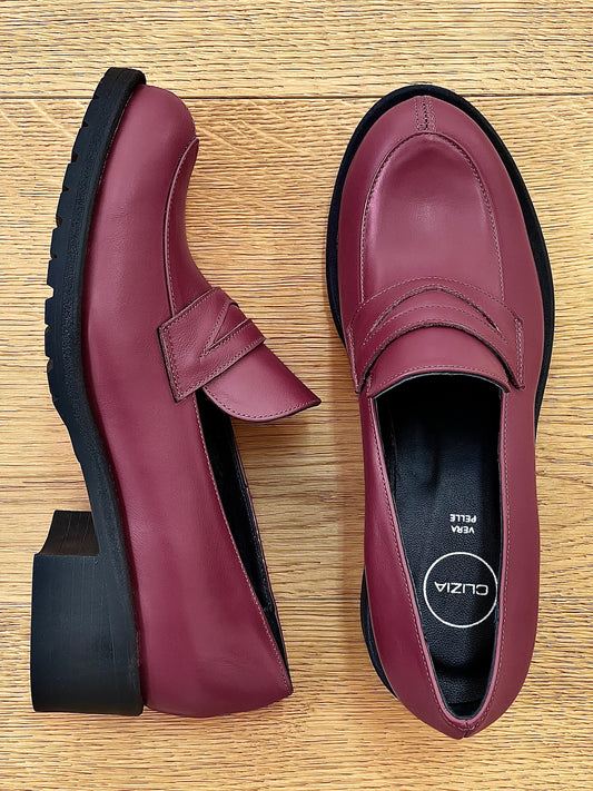 NELLY BURGUNDY LEATHER