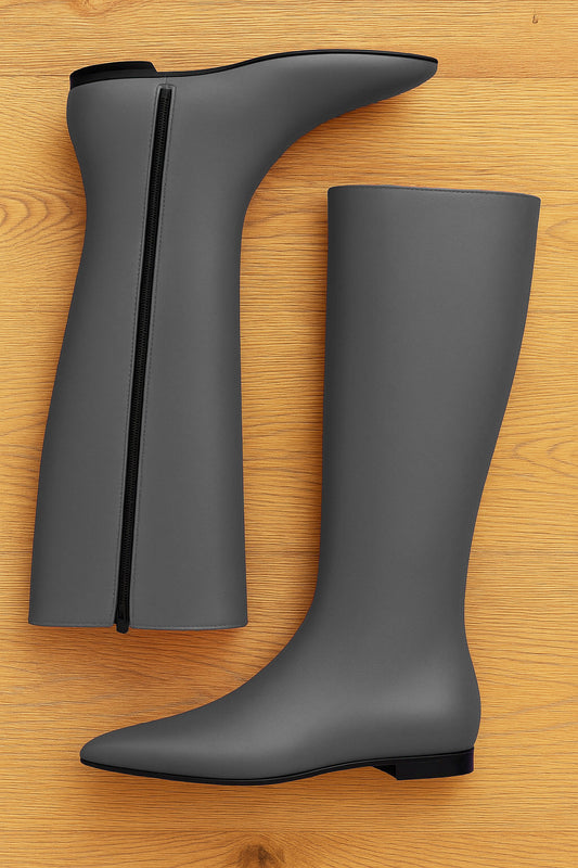 PETER LEATHER CINZENTO