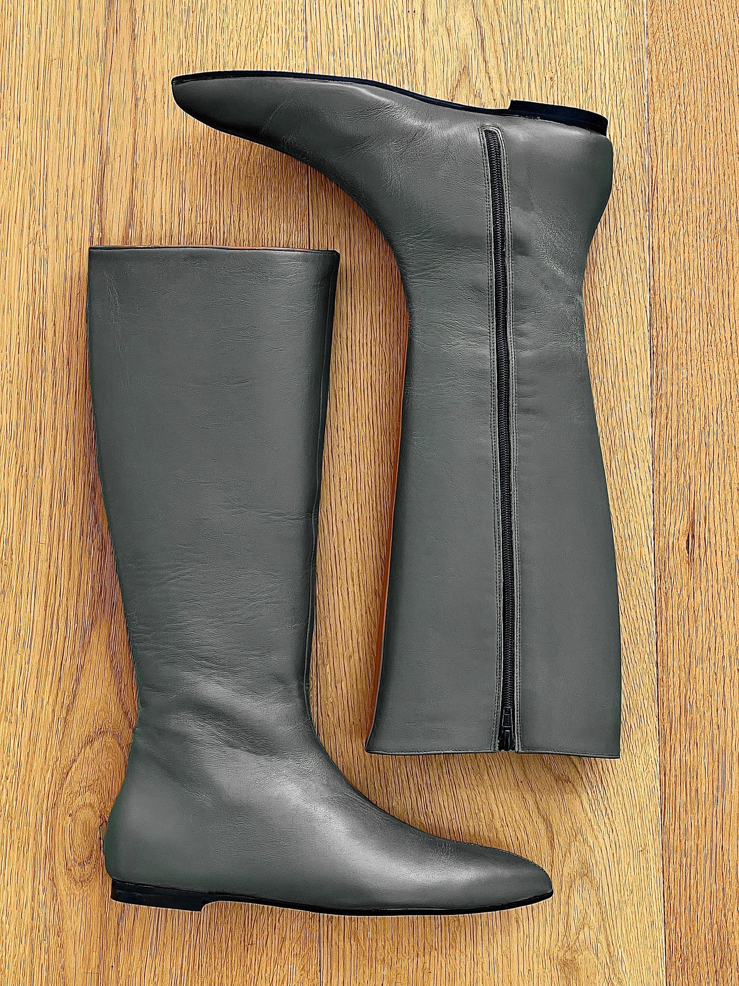 PETER LEATHER CINZENTO