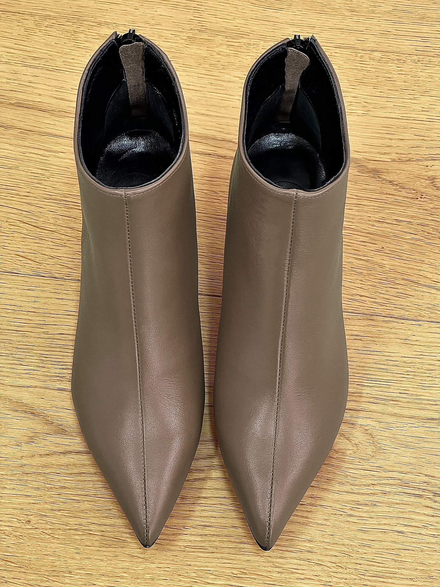 GHITA LEATHER TAUPE
