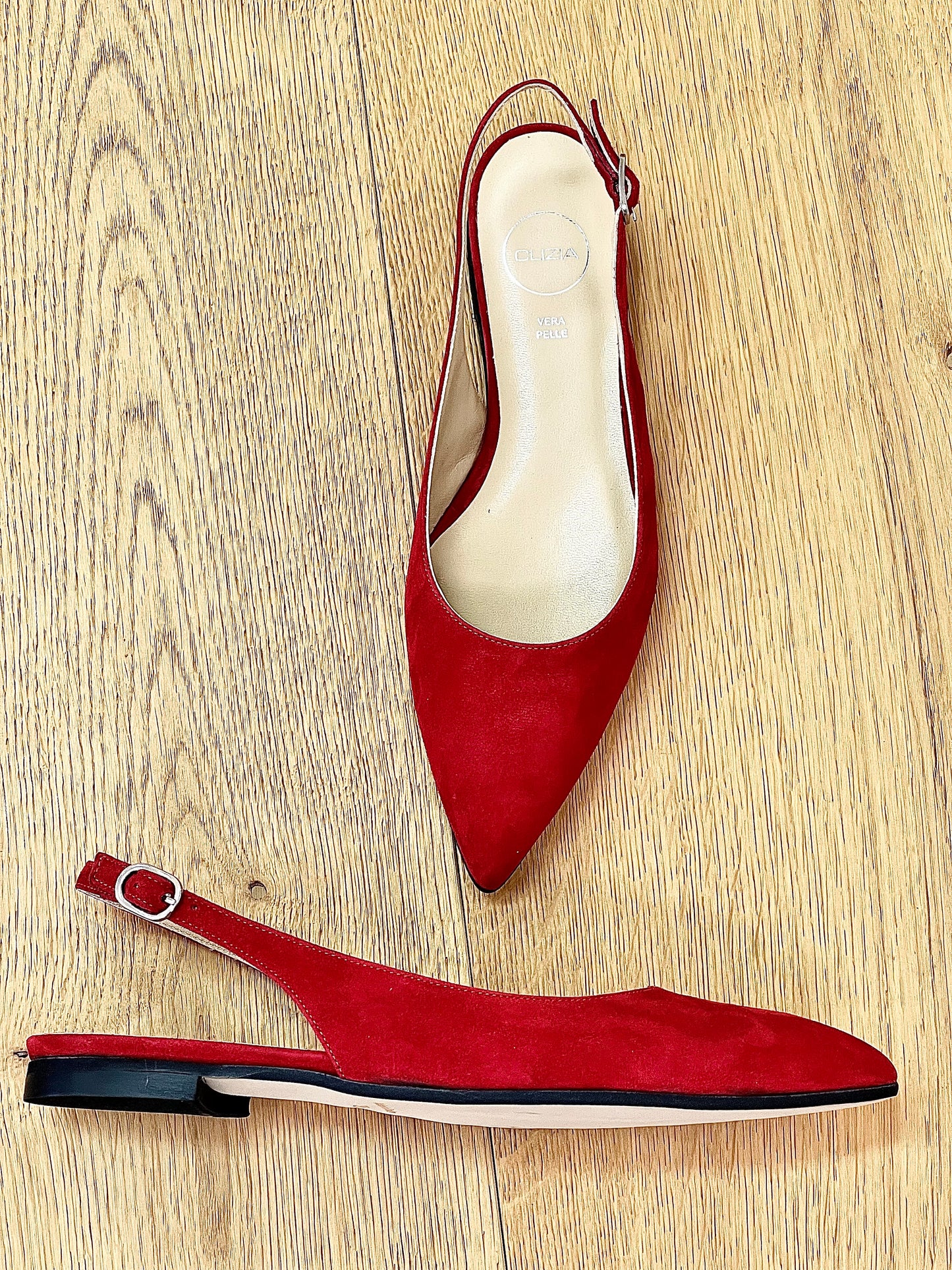 DELIA RED SUEDE