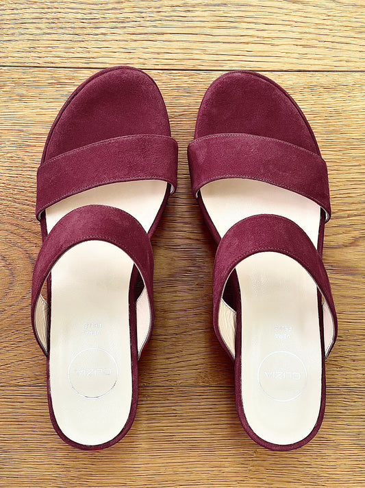 GAL DIN PIELE DE CĂPRIOARĂ BURGUNDY