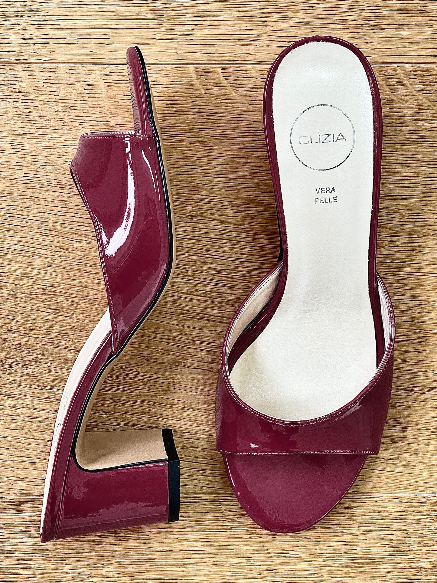 AZAI BURGUNDY PATENT LEATHER