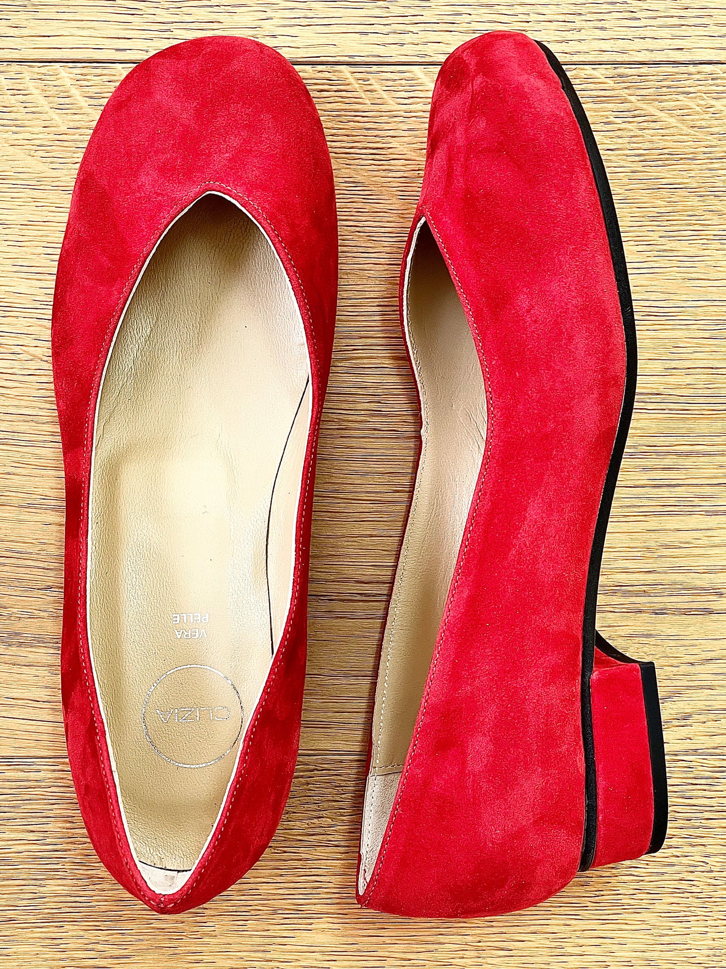 ANJA RED SUEDE