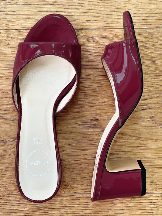 AZAI BURGUNDY PATENT LEATHER