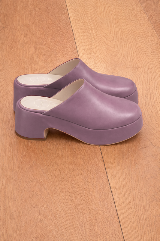 GEANTĂ DIN PIELE LILAC