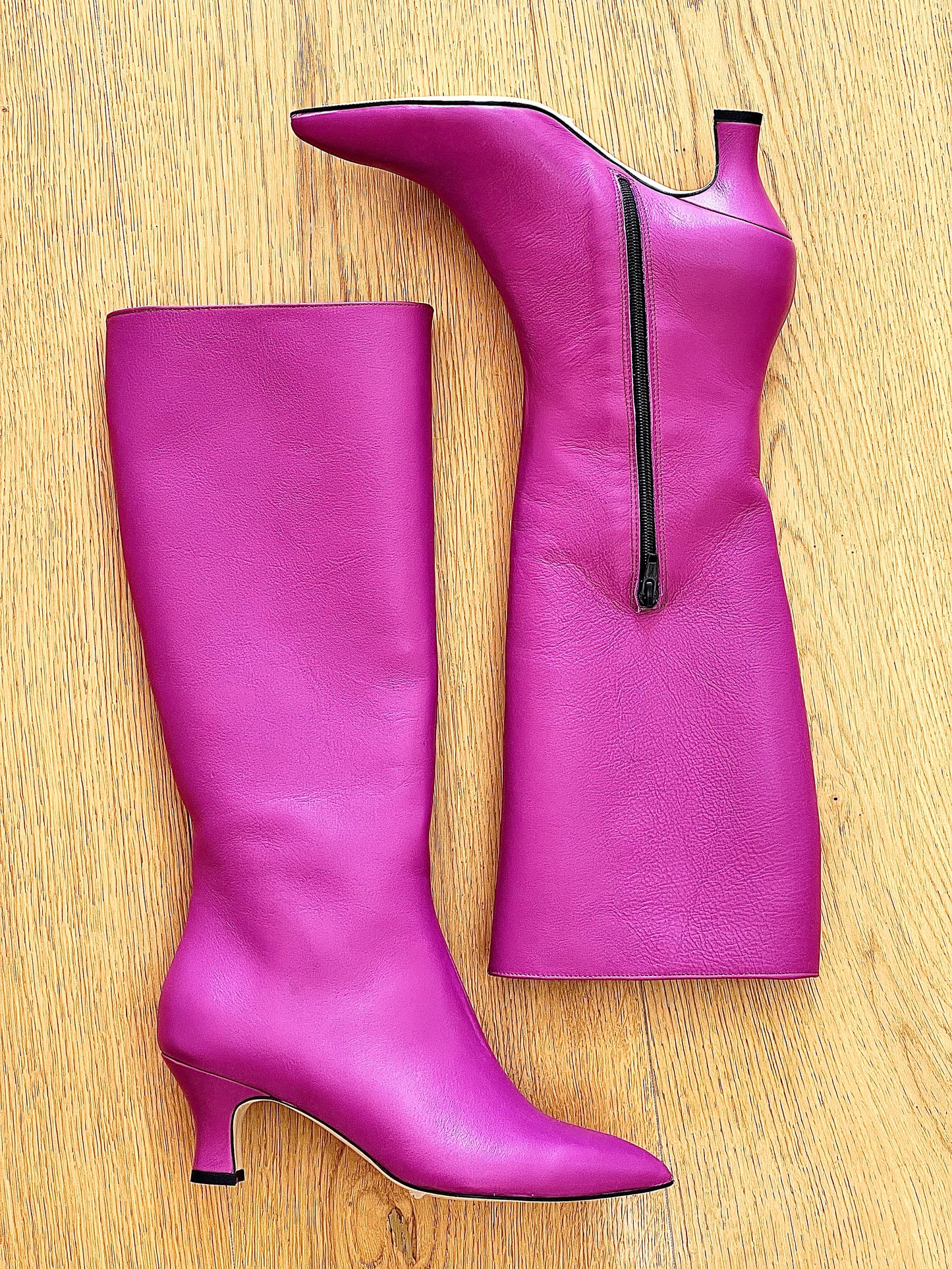 ALFRED LEATHER FUCHSIA