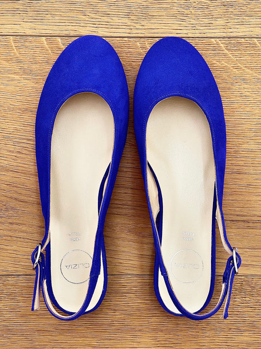 玛吉 蓝色麂皮
