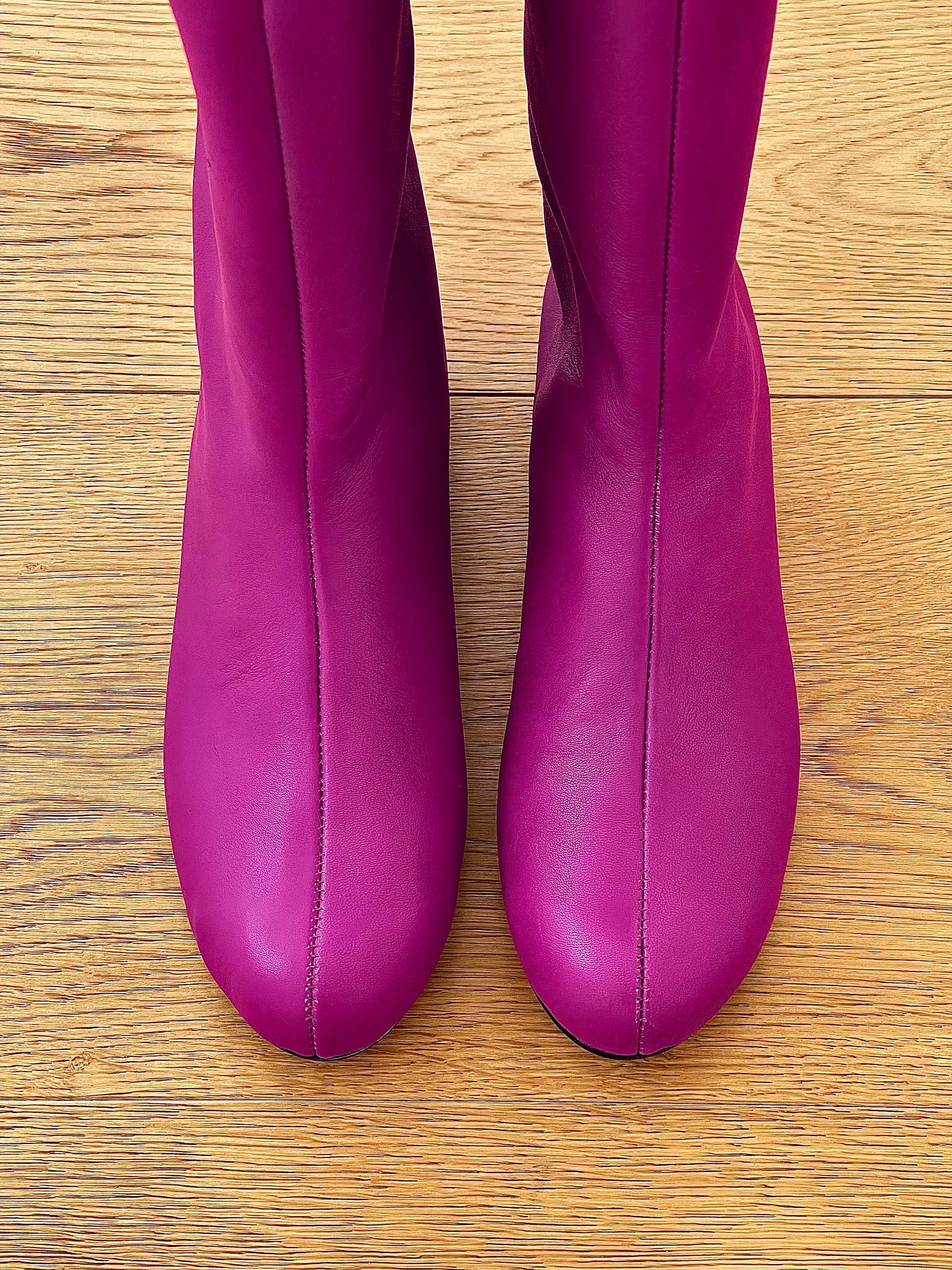 CINDY 紫红色皮革