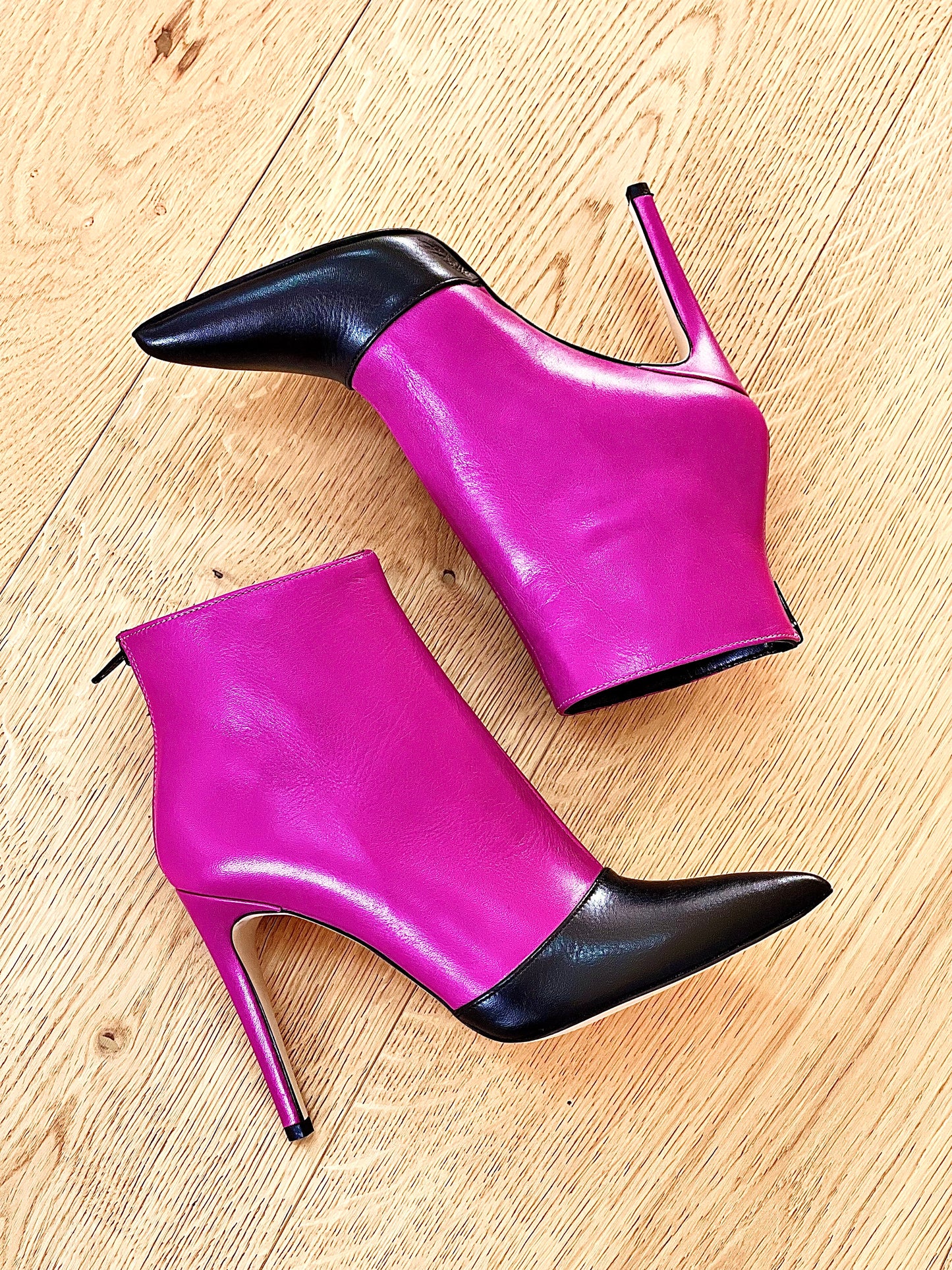 SHING PELLE NERO / FUXIA