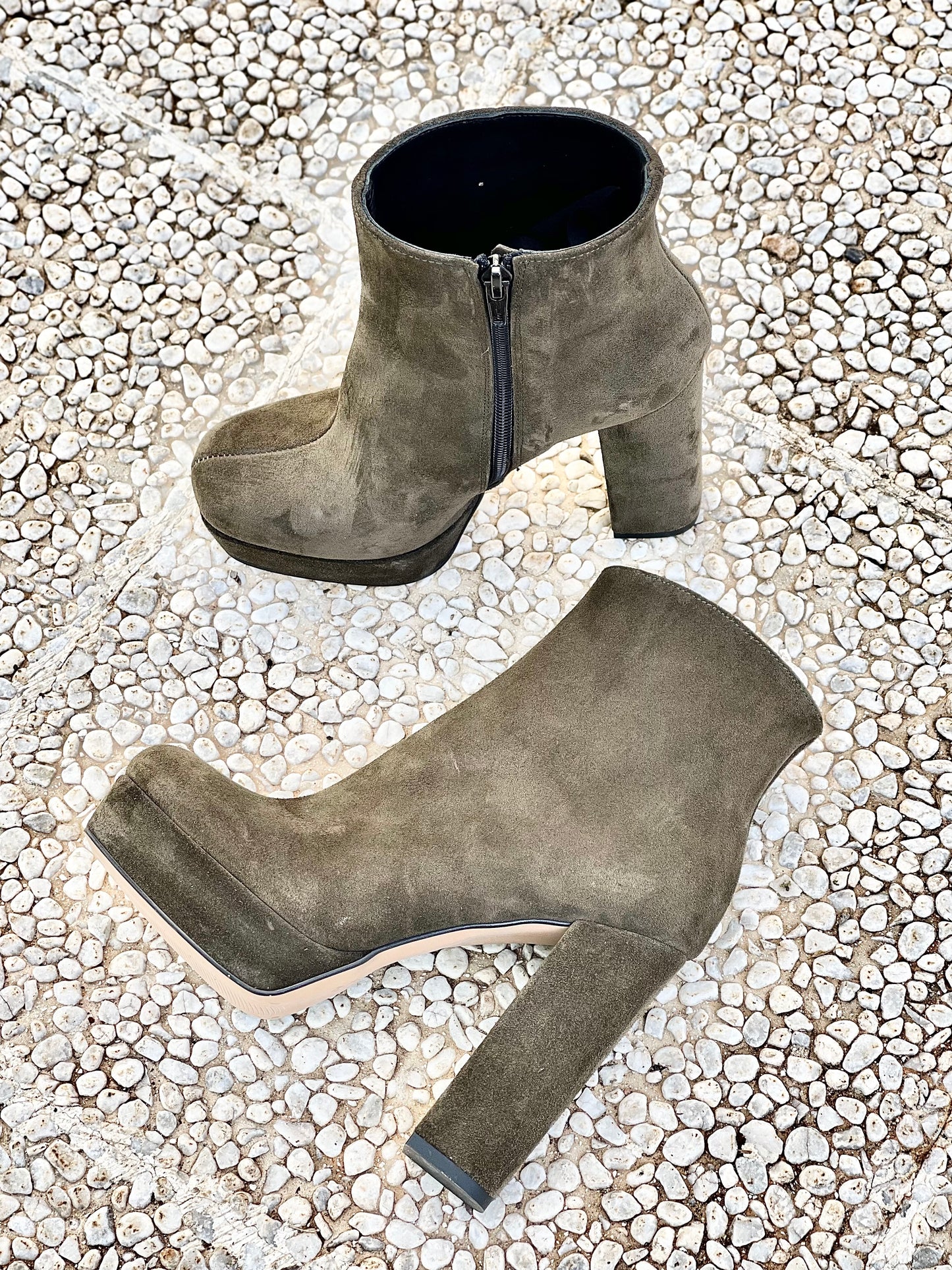 DETROIT SCAMOSCIATO KAKI