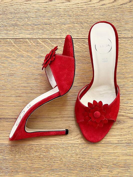 VELMI ČERVENÉ SUEDE