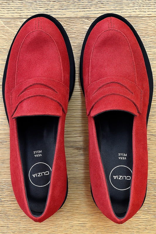 NELLY RED SUEDE