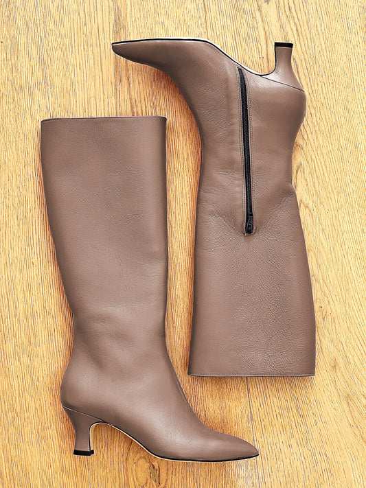 ALFRED TAUPE LEATHER