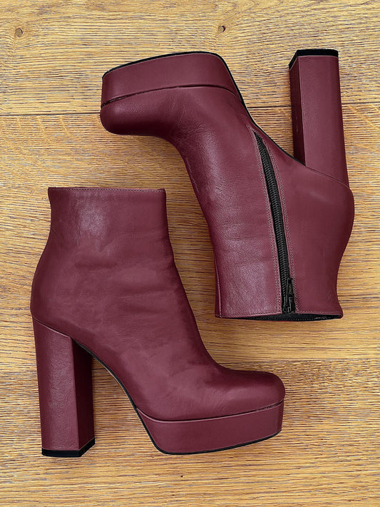 DETROIT BURGUNDY LEATHER