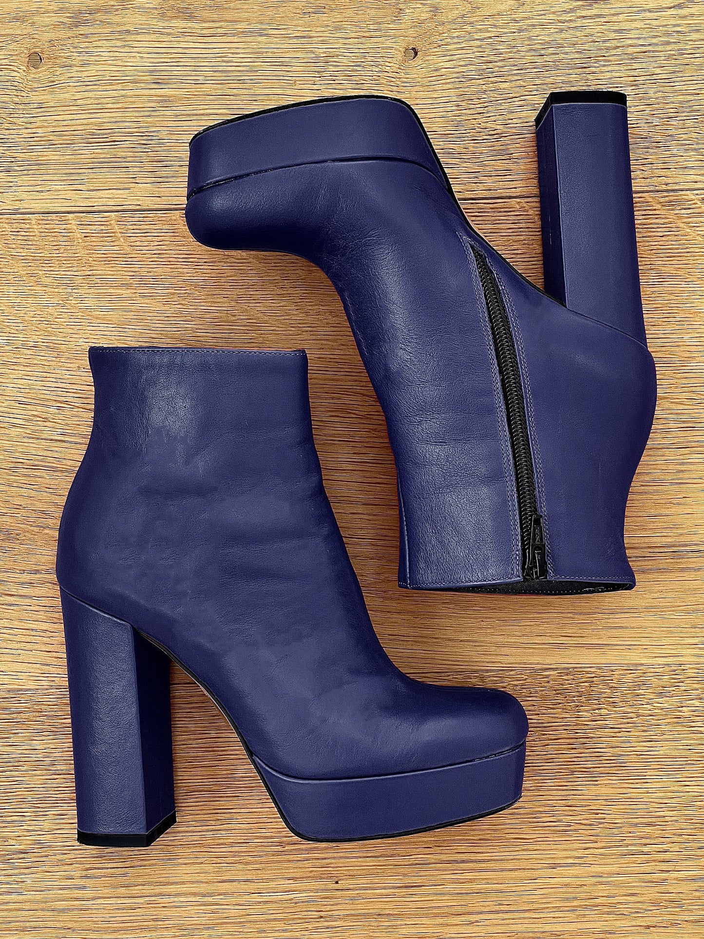 DETROIT LEATHER BLUE