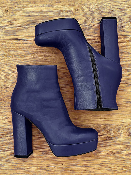 DETROIT LEATHER BLUE