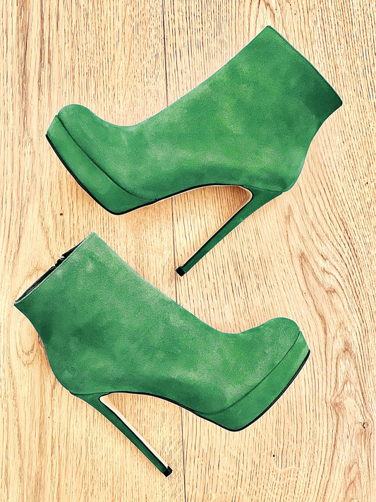 LOREN GREEN SUEDE