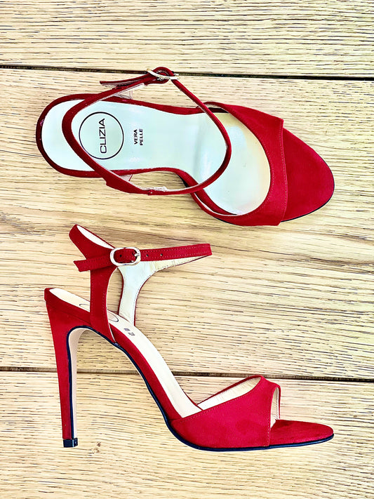JODIE SUEDE RED