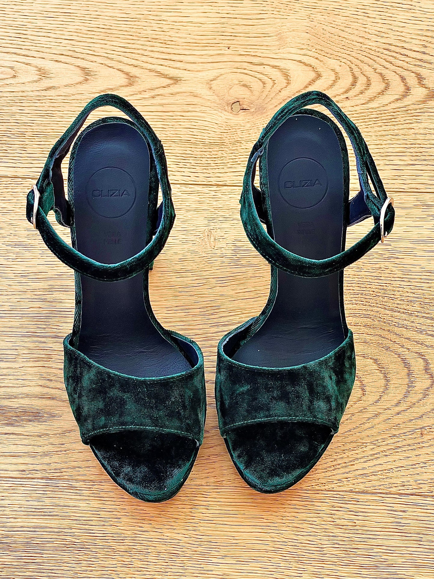 NILSA GREEN VELVET