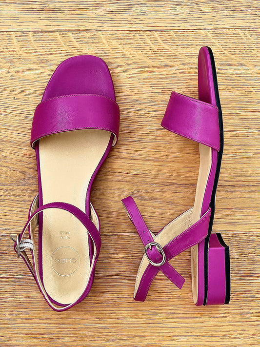 BROOK LÆDER FUCHSIA
