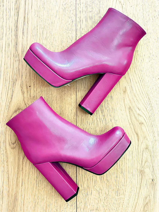 DETROIT LÆDER FUCHSIA