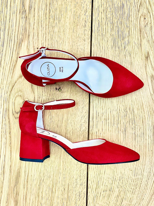 RØD SUEDE LEDA