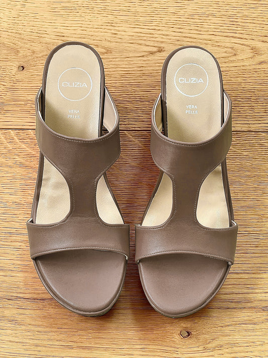 EVA LEDER TAUPE