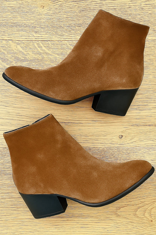 ELISABET COGNAC WILDLEDER