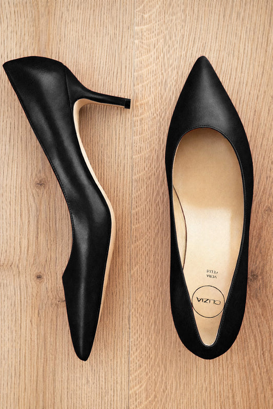 GAIA SCHWARZES LEDER