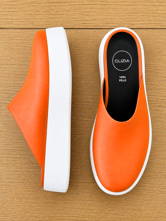 PHANG ORANGENES LEDER