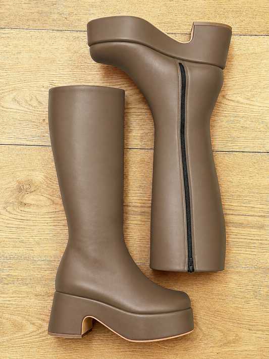 CLARK LEDER TAUPE