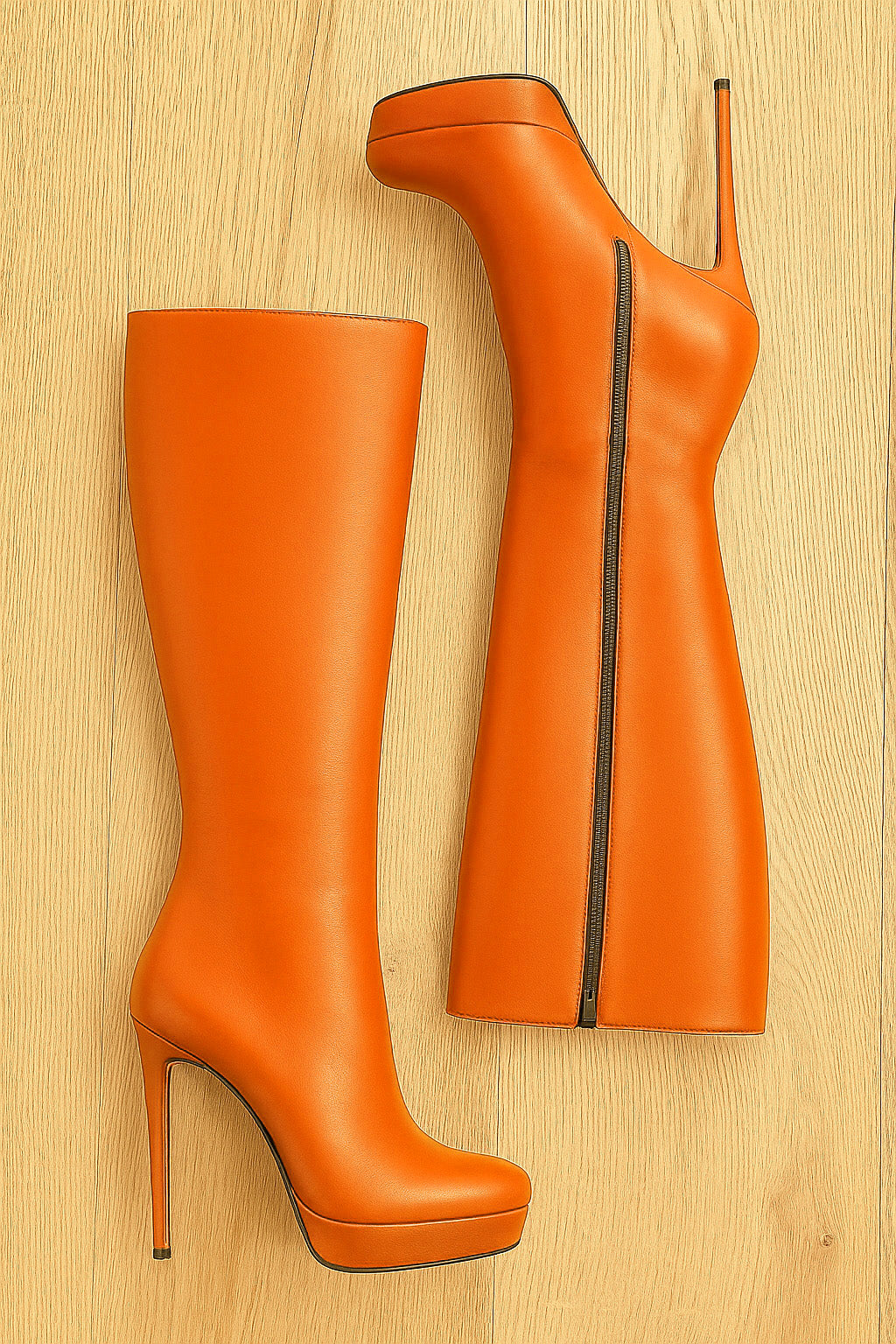 URSULA ORANGE LEDER