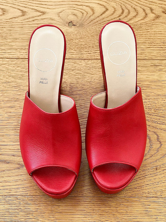 EMMA ROT LEDER