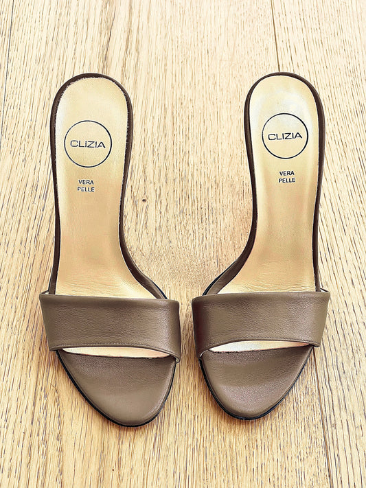 MARION TAUPE LEDER