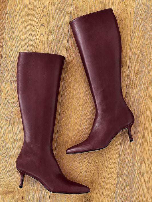 CANDY BURGUNDY LEDER