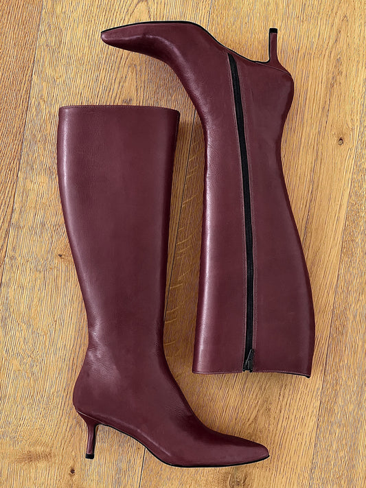 CANDY BURGUNDY LEDER