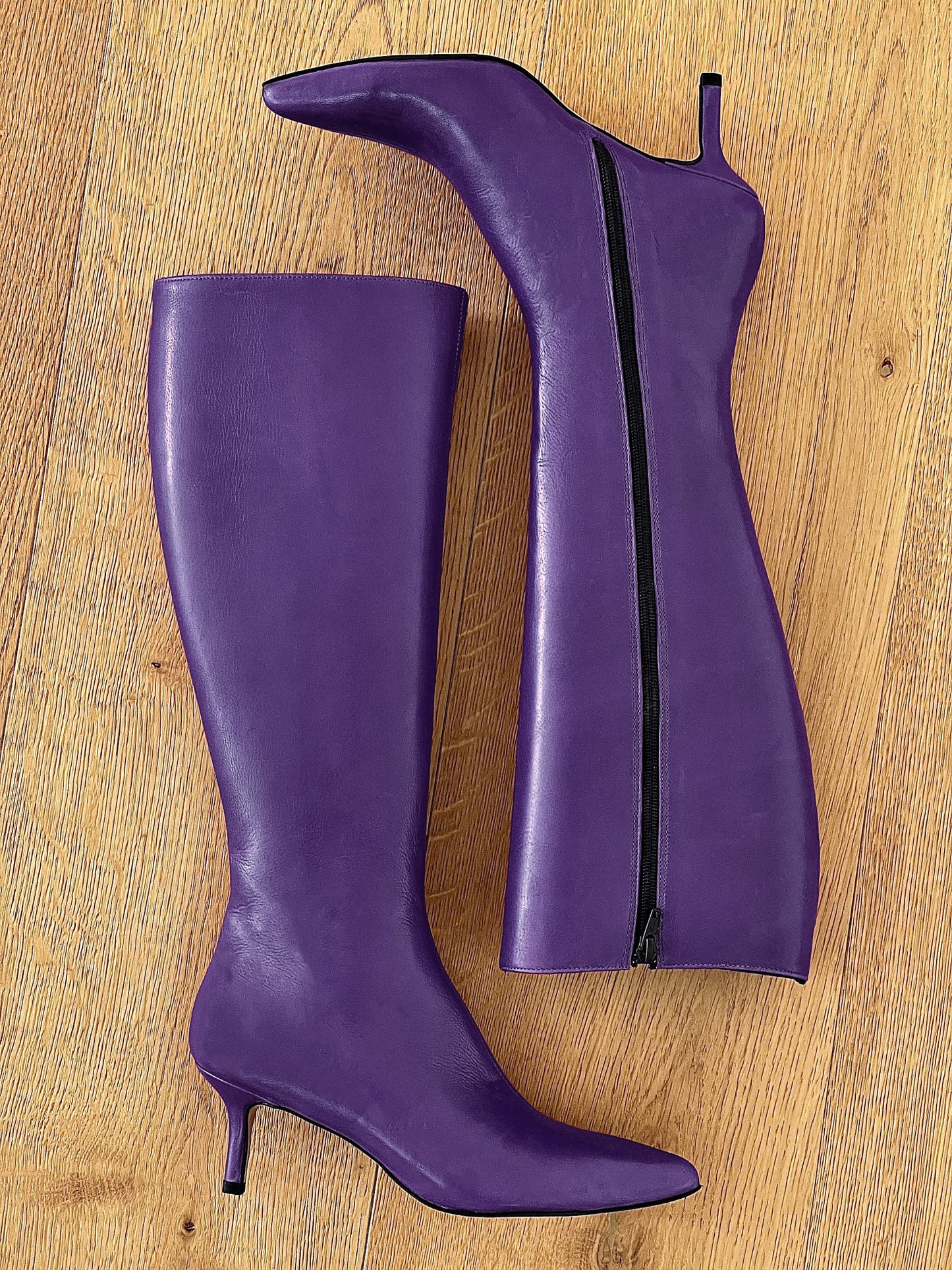 CANDY PURPLE LEDER