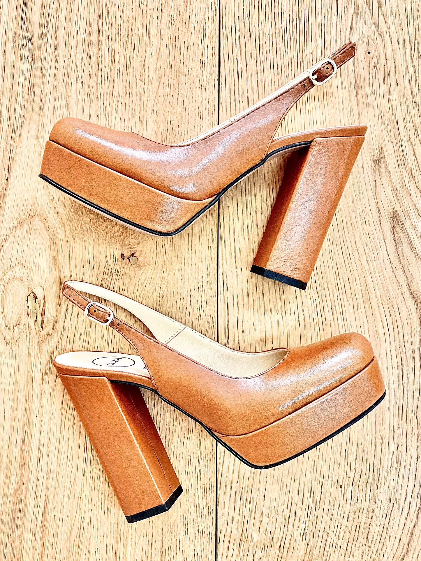 SHARON COGNAC LEDER