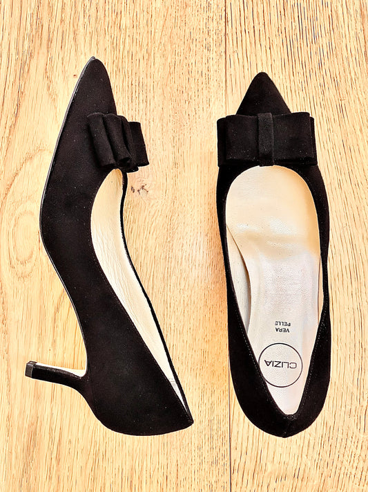 SCHWARZES WILDLEDER MARTA