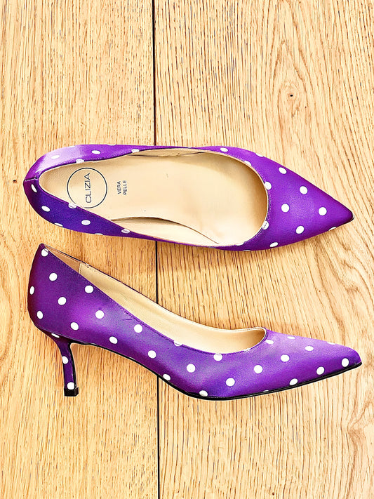 GAIA LILA POLKA DOTS