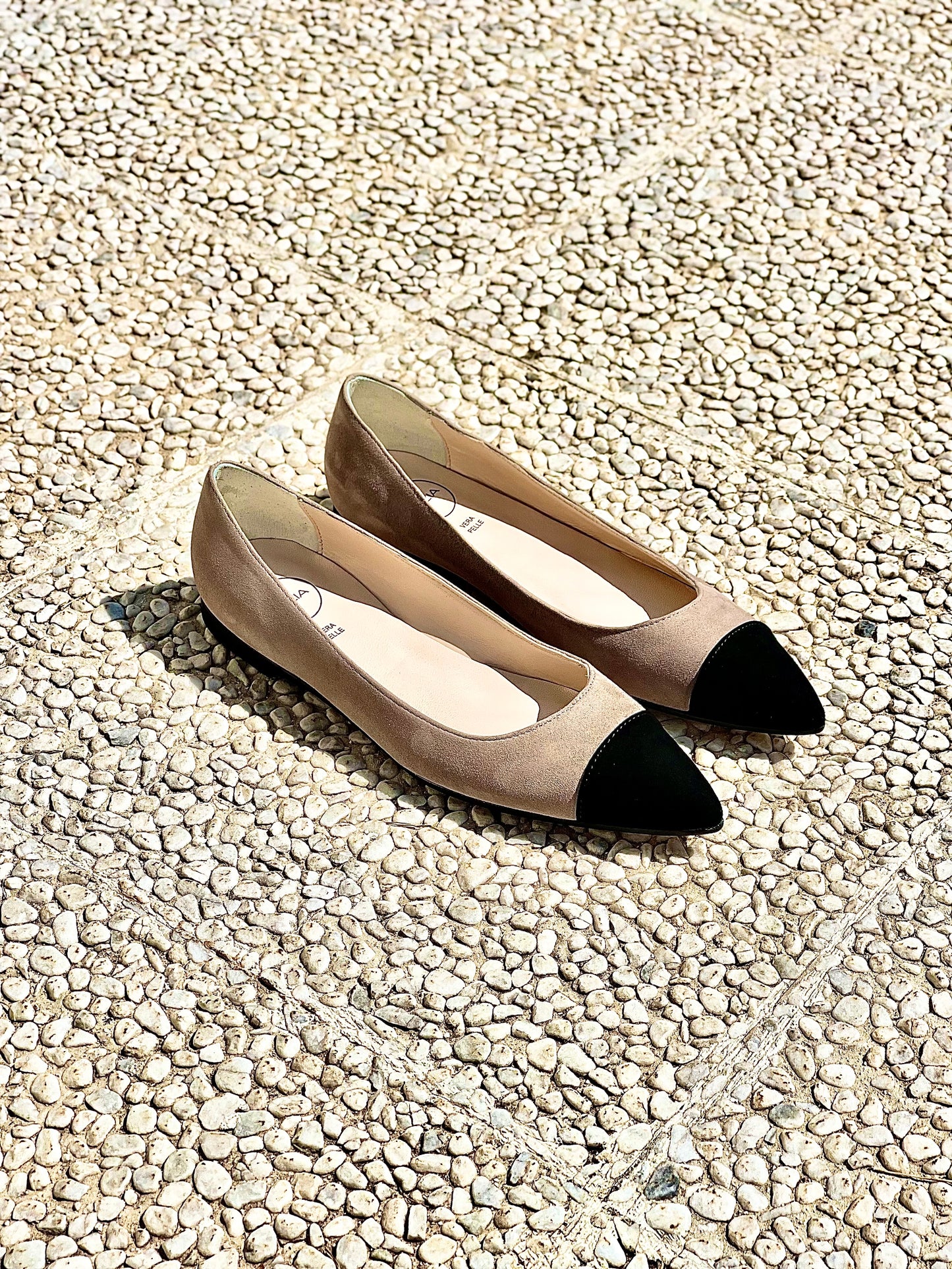 PIN CAMOSCIO NUDE/ΜΑΥΡΟ