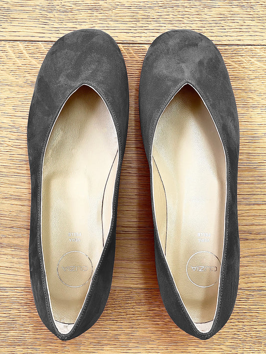 ANJA GRAY SUEDE