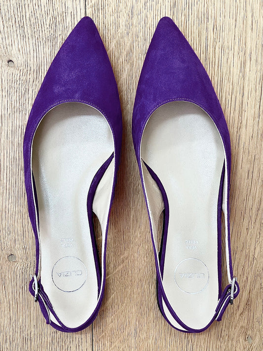 PURPLE SUEDE DELIA