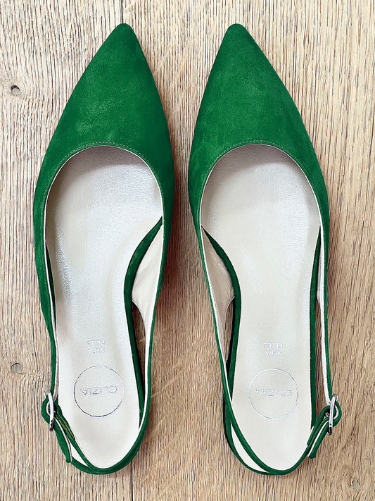 DELIA GREEN SUEDE