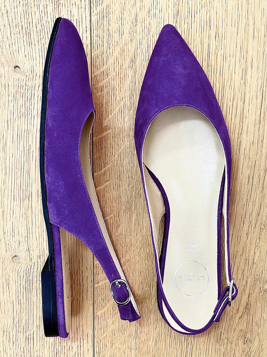 PURPLE SUEDE DELIA
