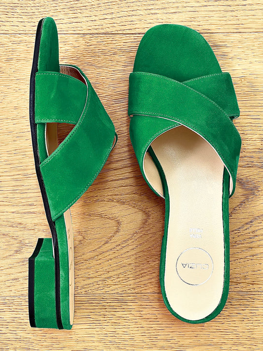 URIEL GREEN SUEDE