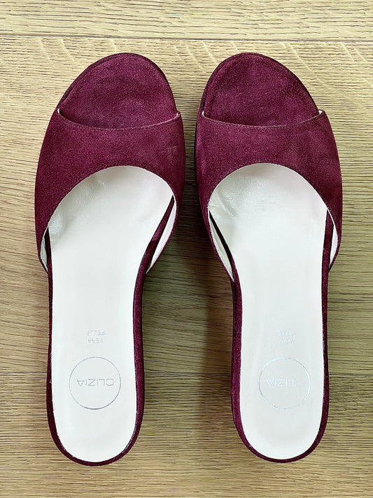 VENUS BURGUNDY SUEDE